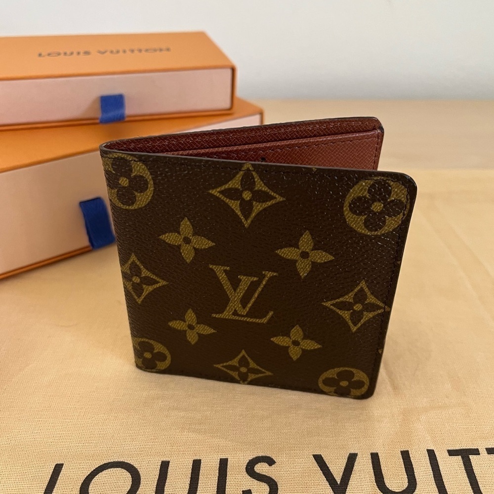 Rare Louis Vuitton Bifold Credit Card Wallet Monogram Vintage France 1987 - Picture 3 of 17